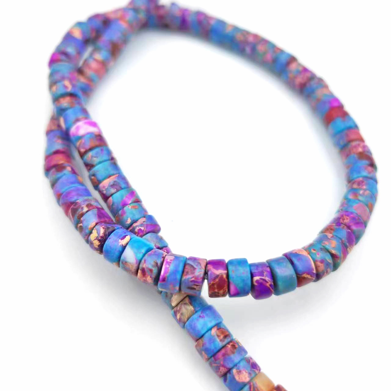 Turquoise plus purple 3x6mm