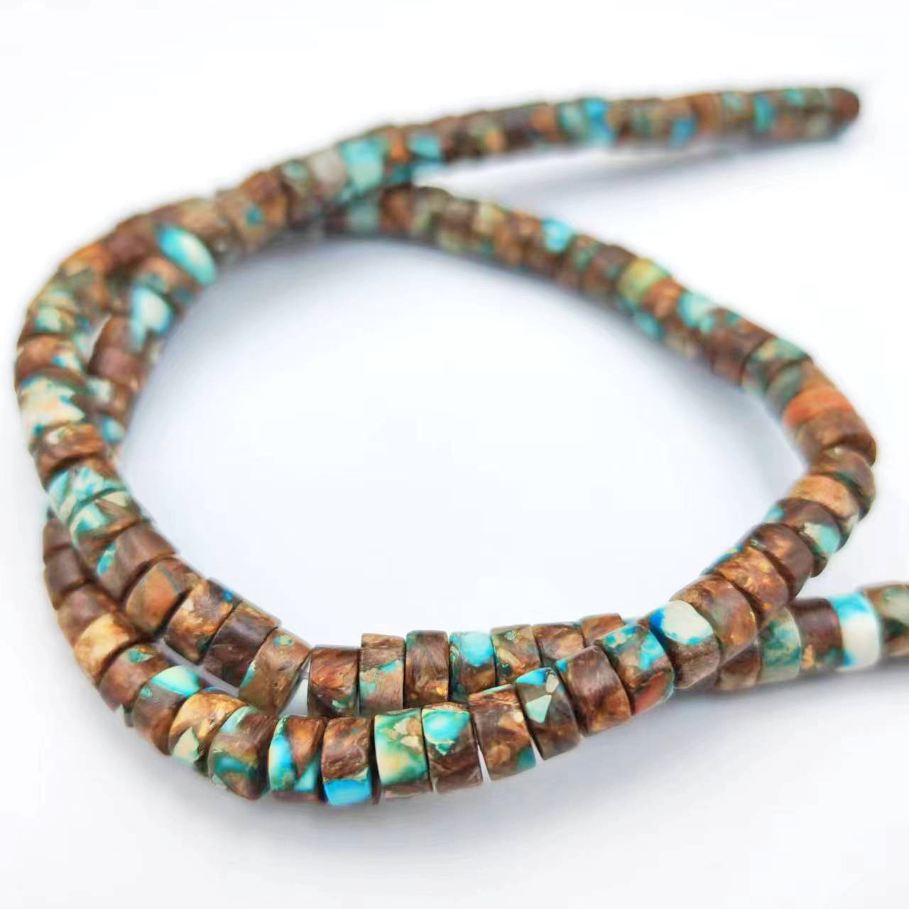 8:Gold copper turquoise Emperor Stone