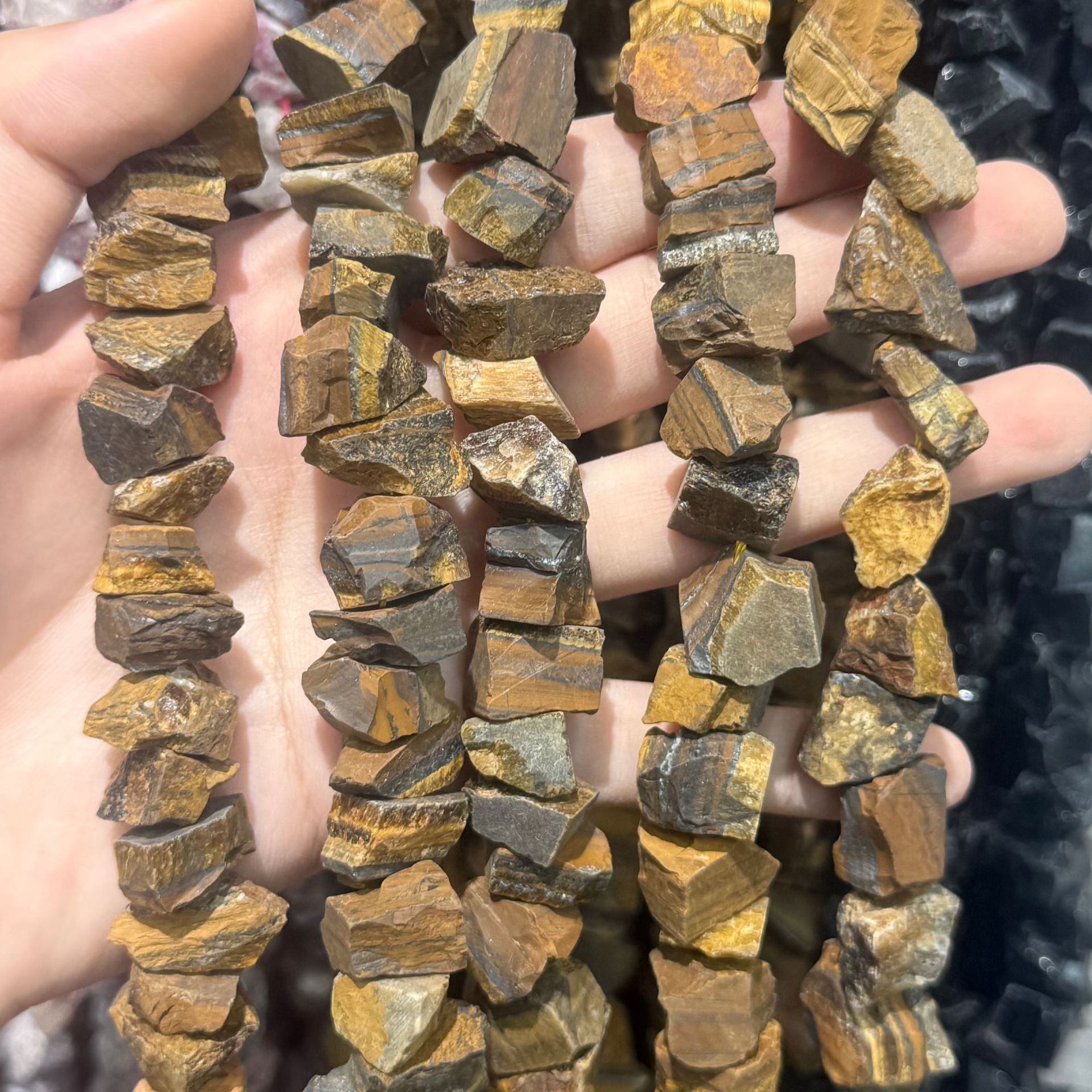 tiger eye 10-13mm