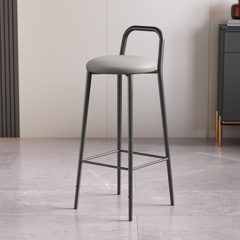 [black chair]-gray leather