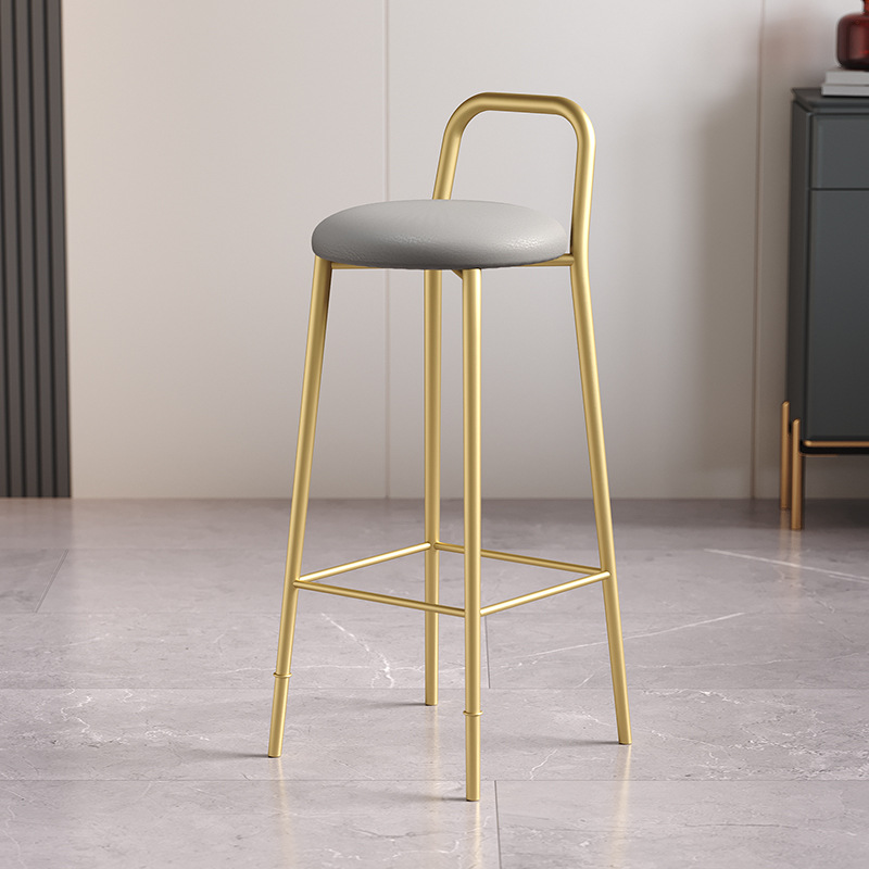 [gold chair]-gray leather