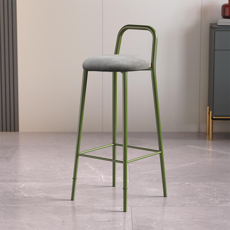 [green chair]-gray suede