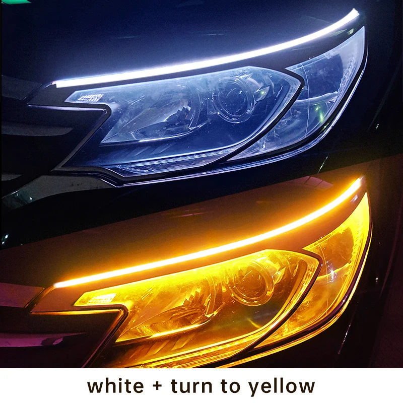 White flowing turn to yellow