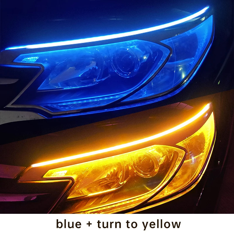 Blue flowing turn to yellow