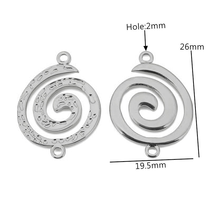 Steel color double circle