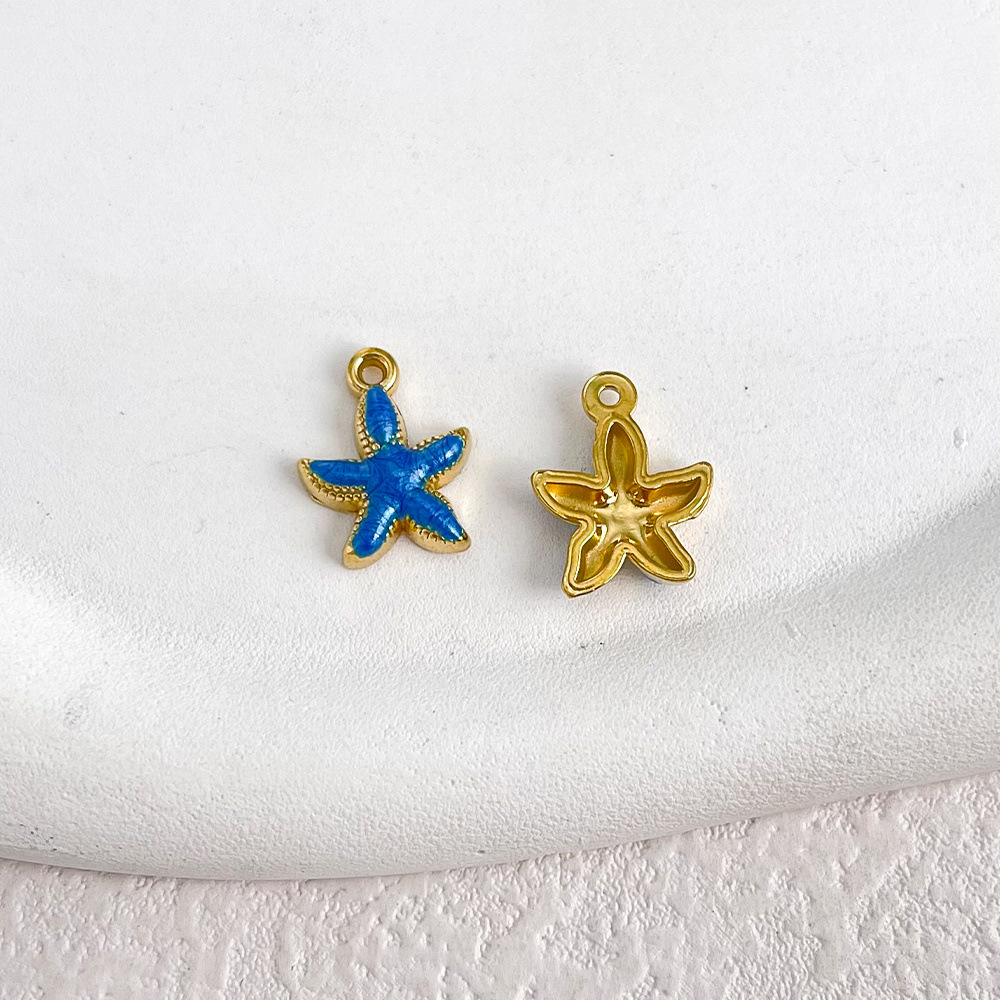 Blue starfish 15x12mm