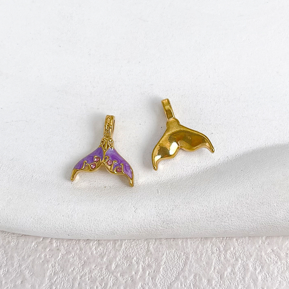 Purple fishtail 18x16mm