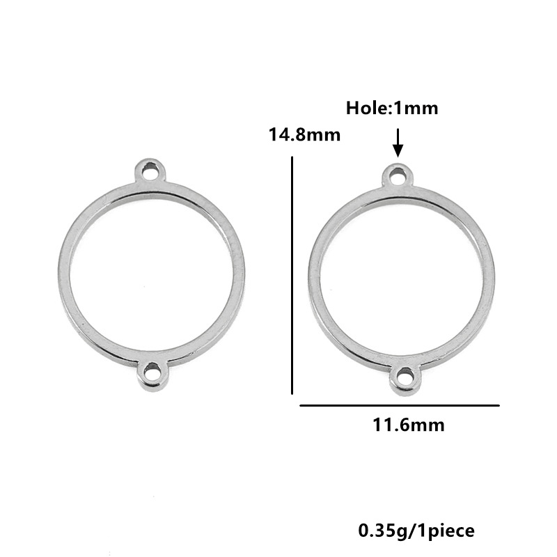 Steel color 11.6*14.8mm