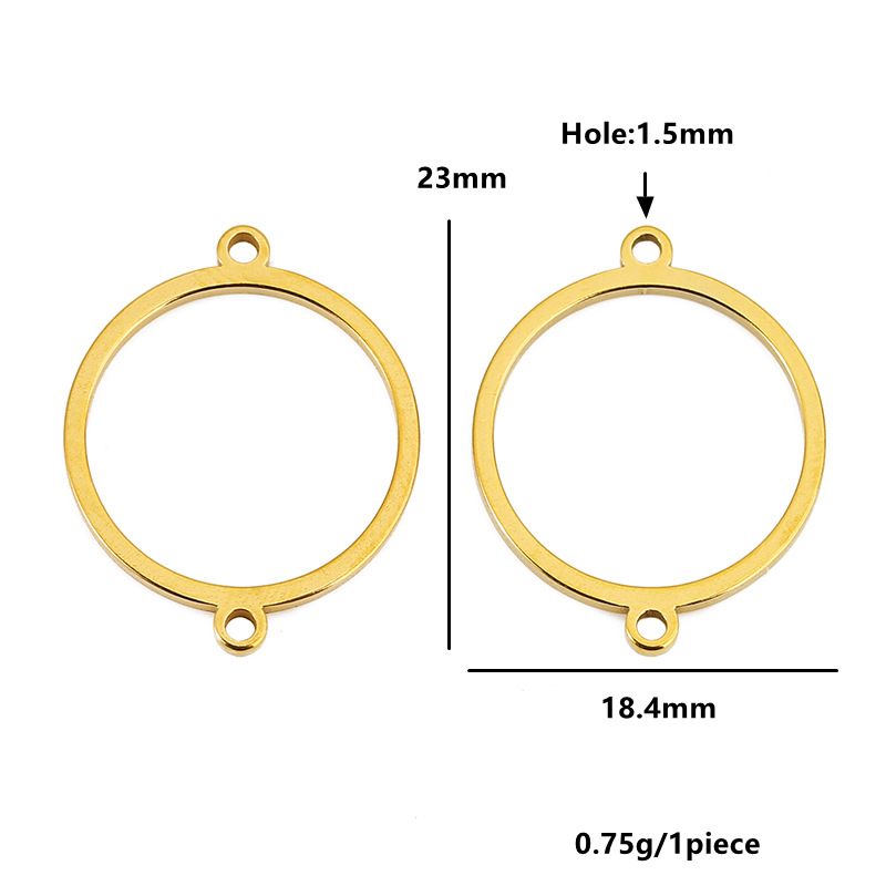 Gold 18.4*23mm