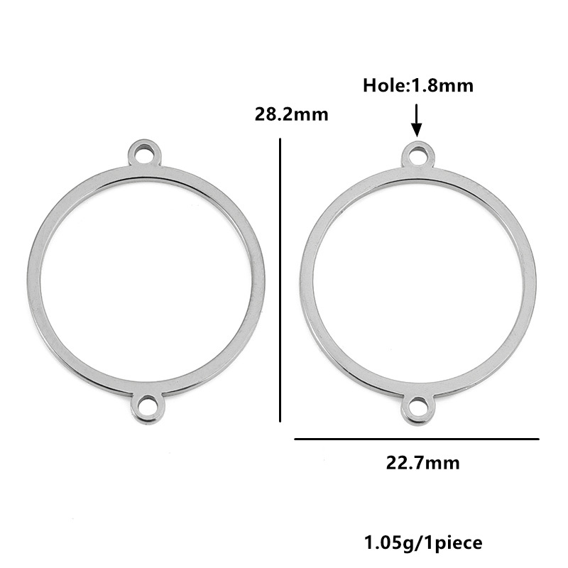 Steel color 22.7*28.2mm