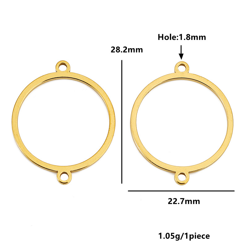 Gold 22.7*28.2mm