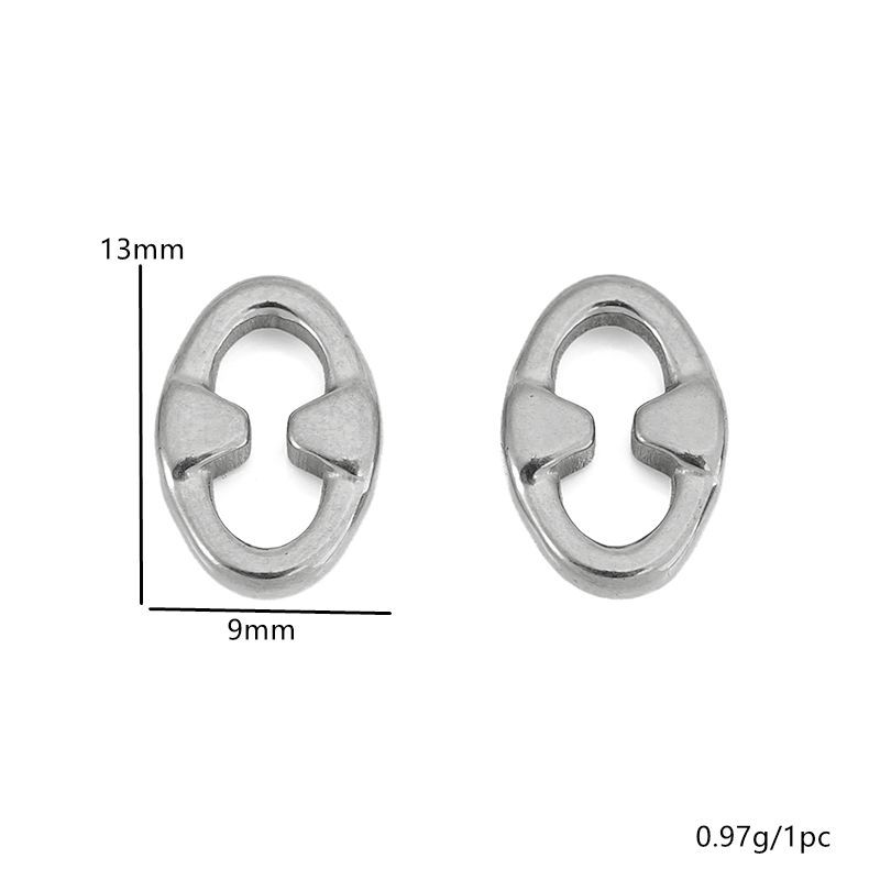 Steel color 9x13mm
