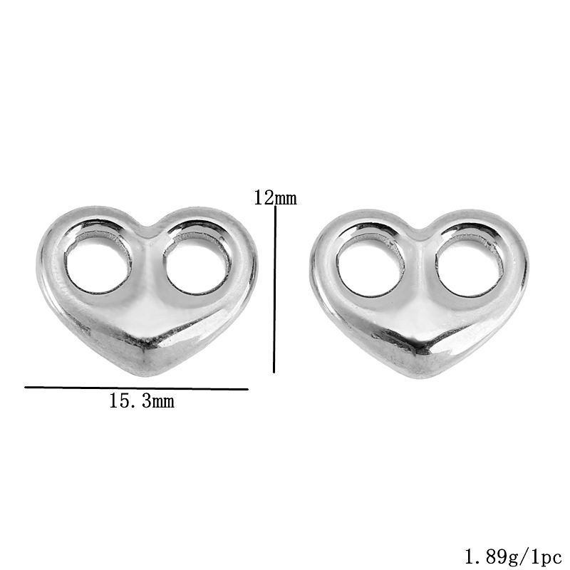 Steel color 15.3x12mm
