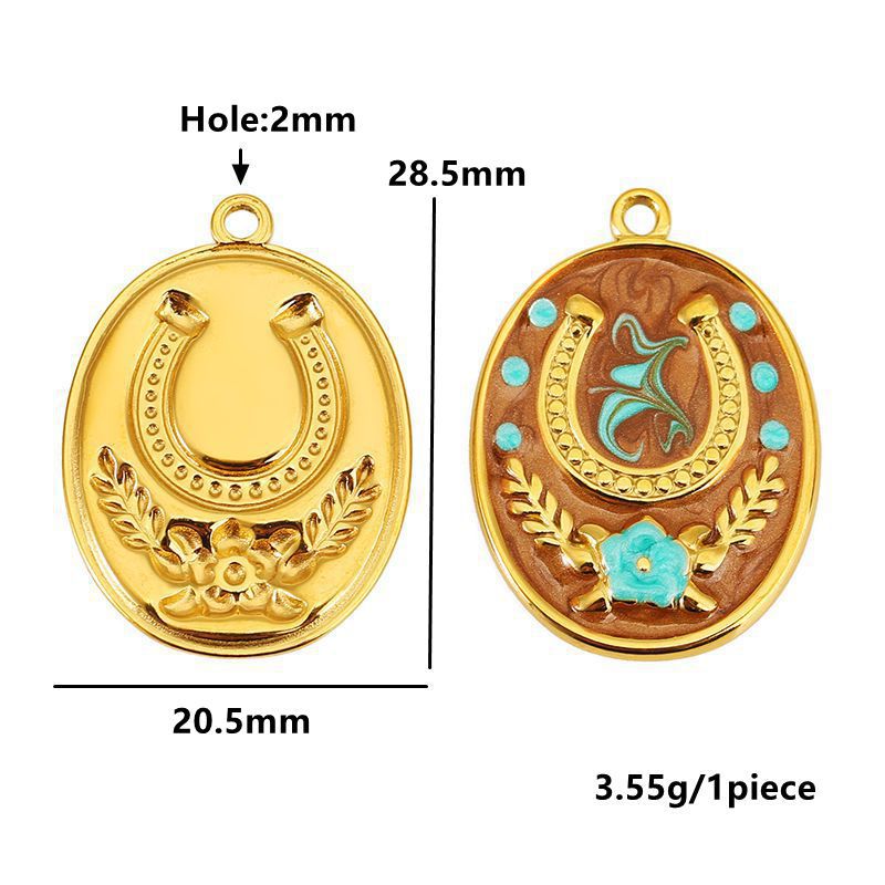 7:Oval horseshoe brown