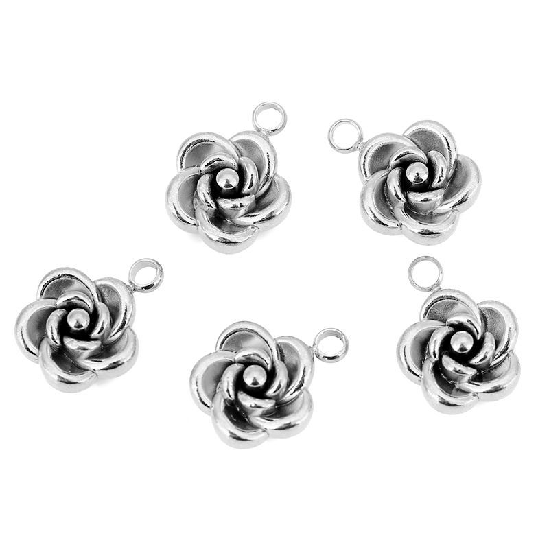Steel color pendant 10mm