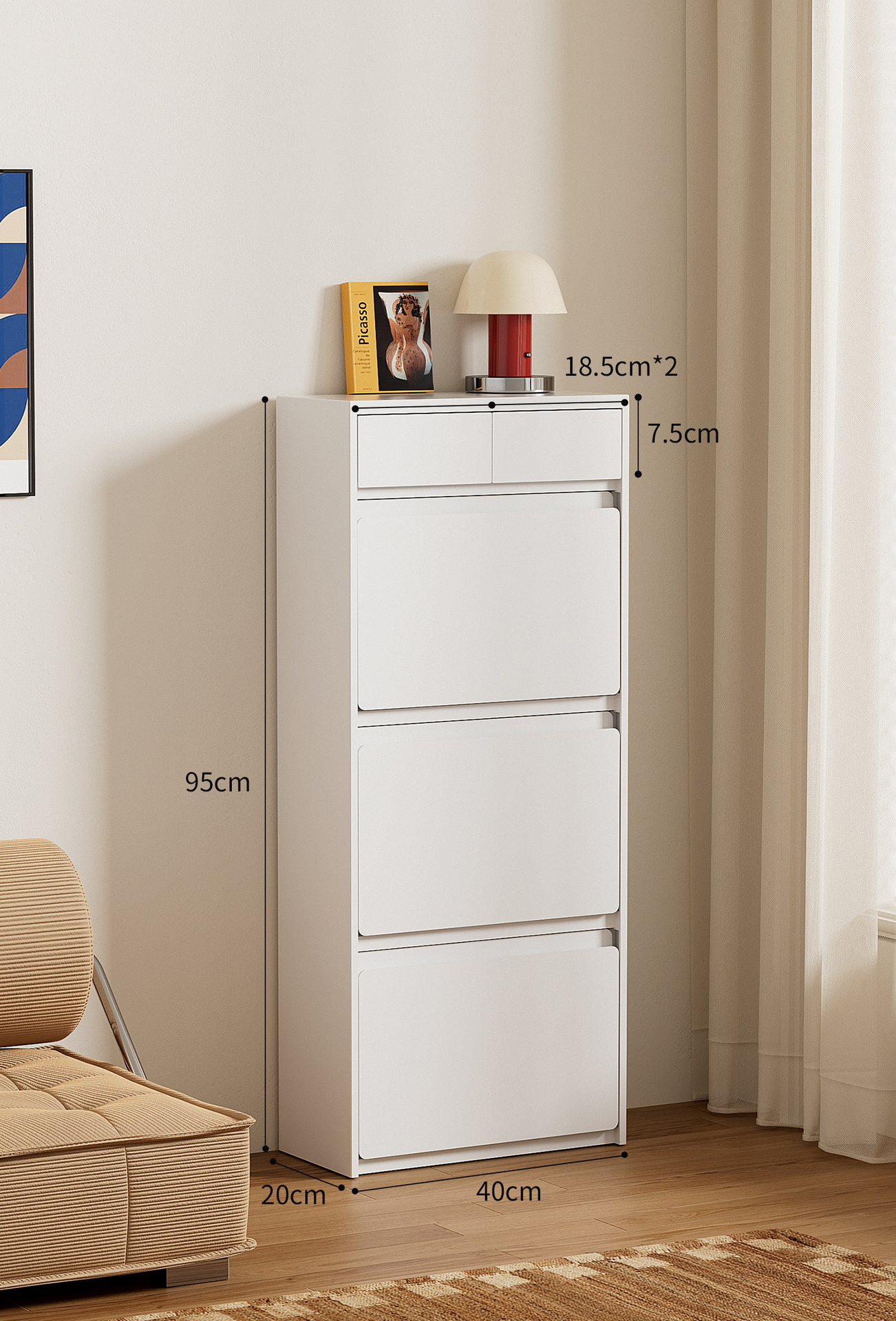 3-layer 2 drawers