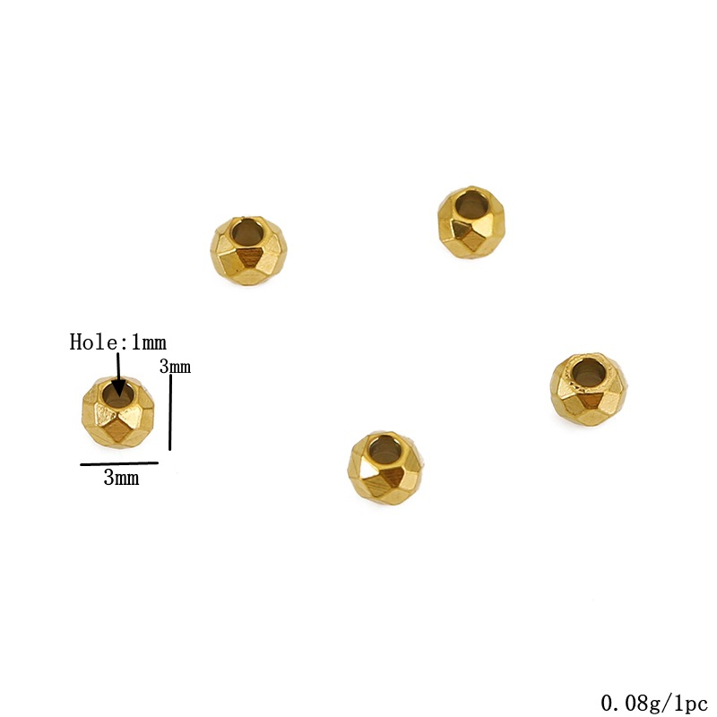 1:Gold 3mm (single plating)