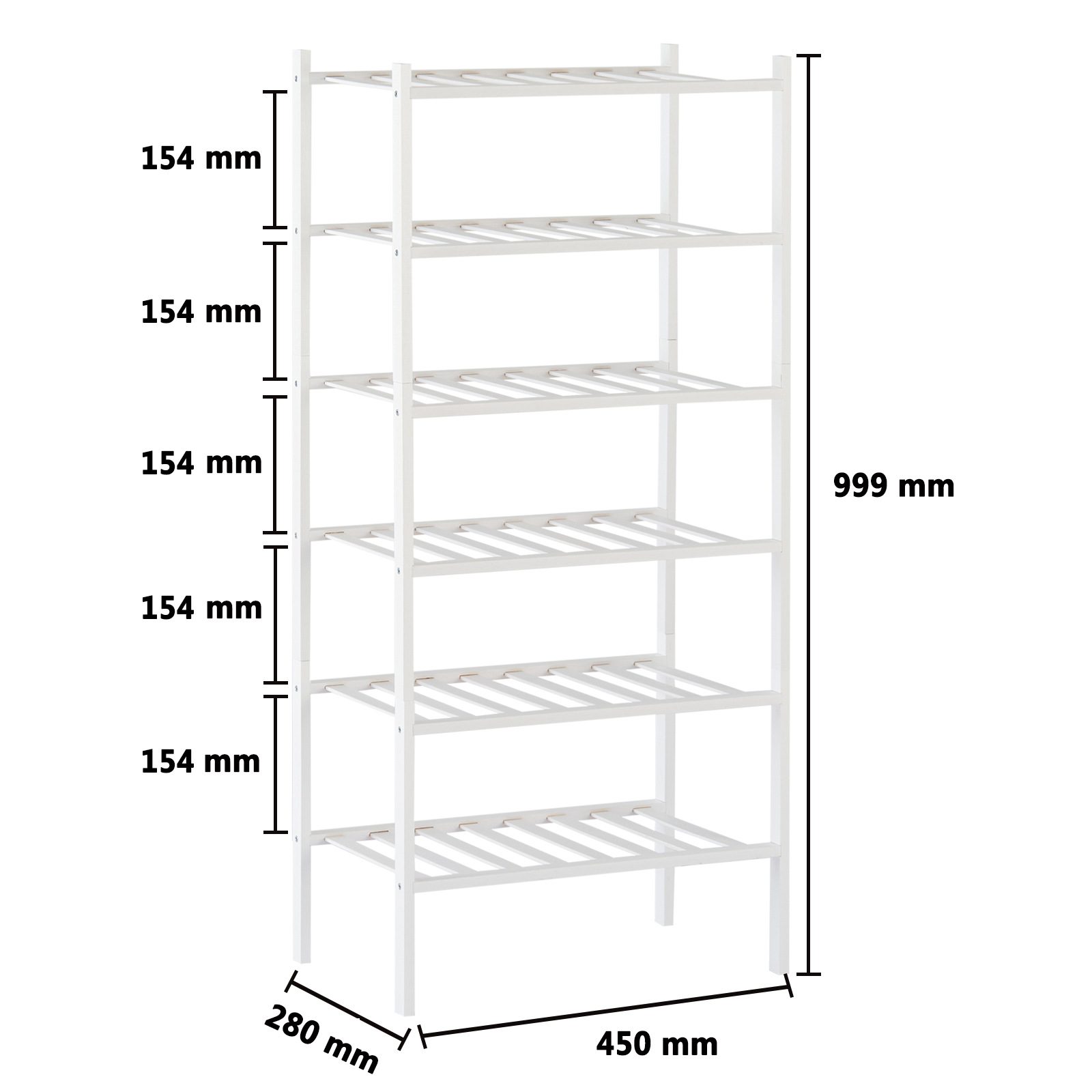 White six-layer length 45cm (thickened)