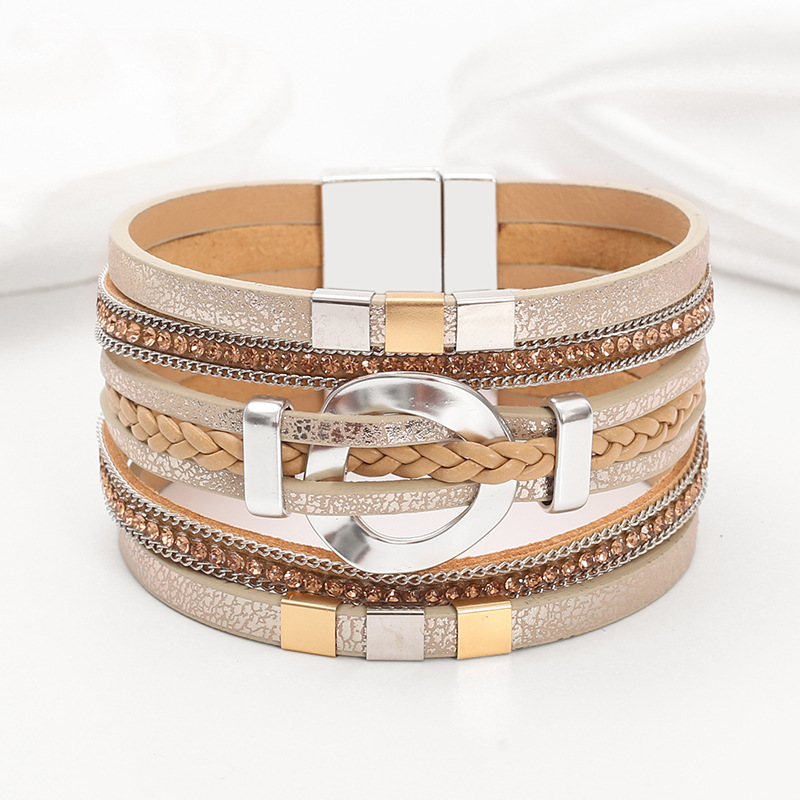 5:Beige silver buckle (yl86-05)