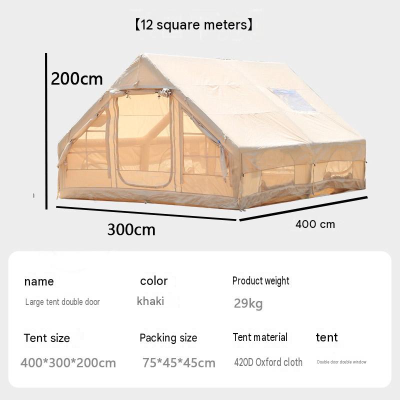 [12 square meters] 420d large tent double door