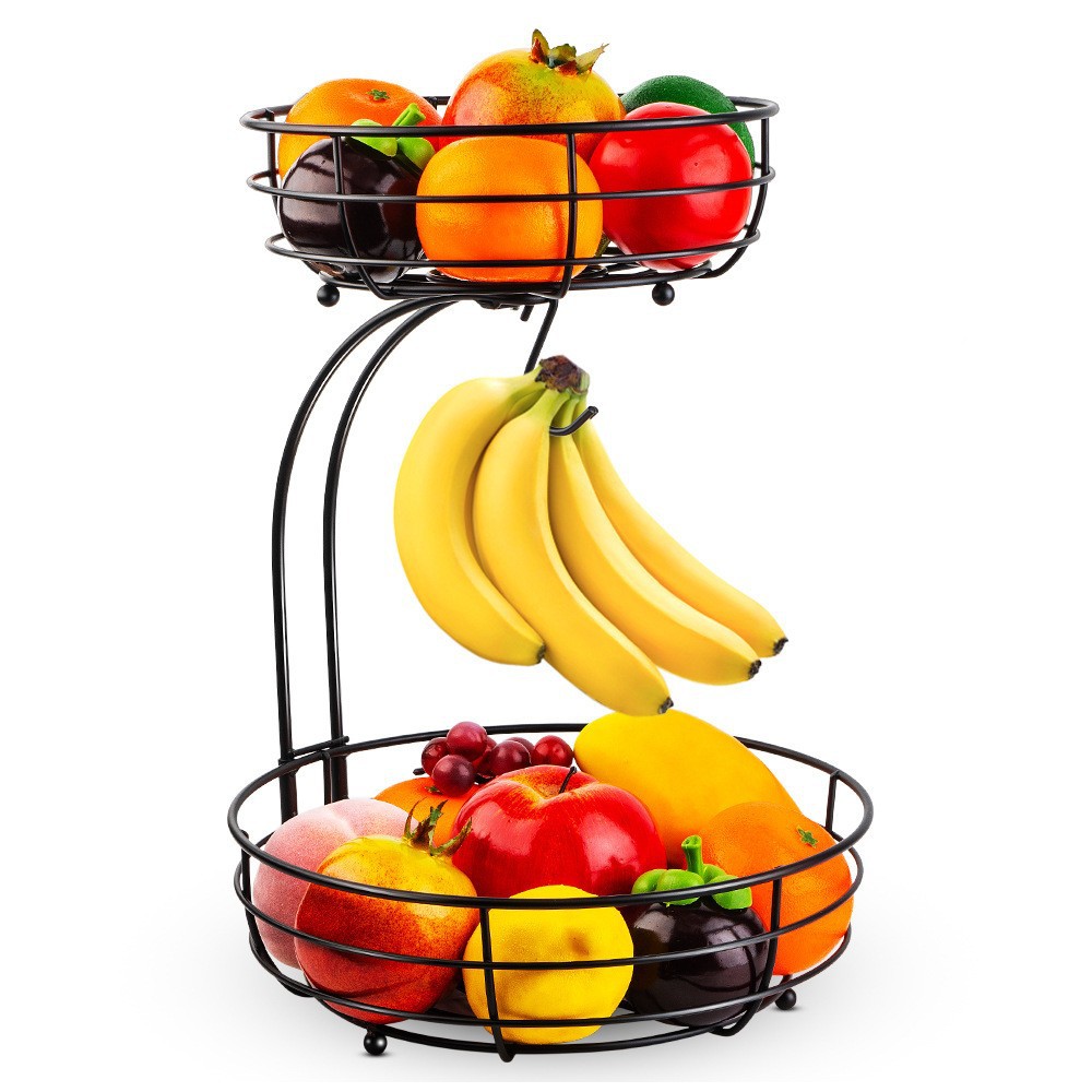 double-layered fruit basket