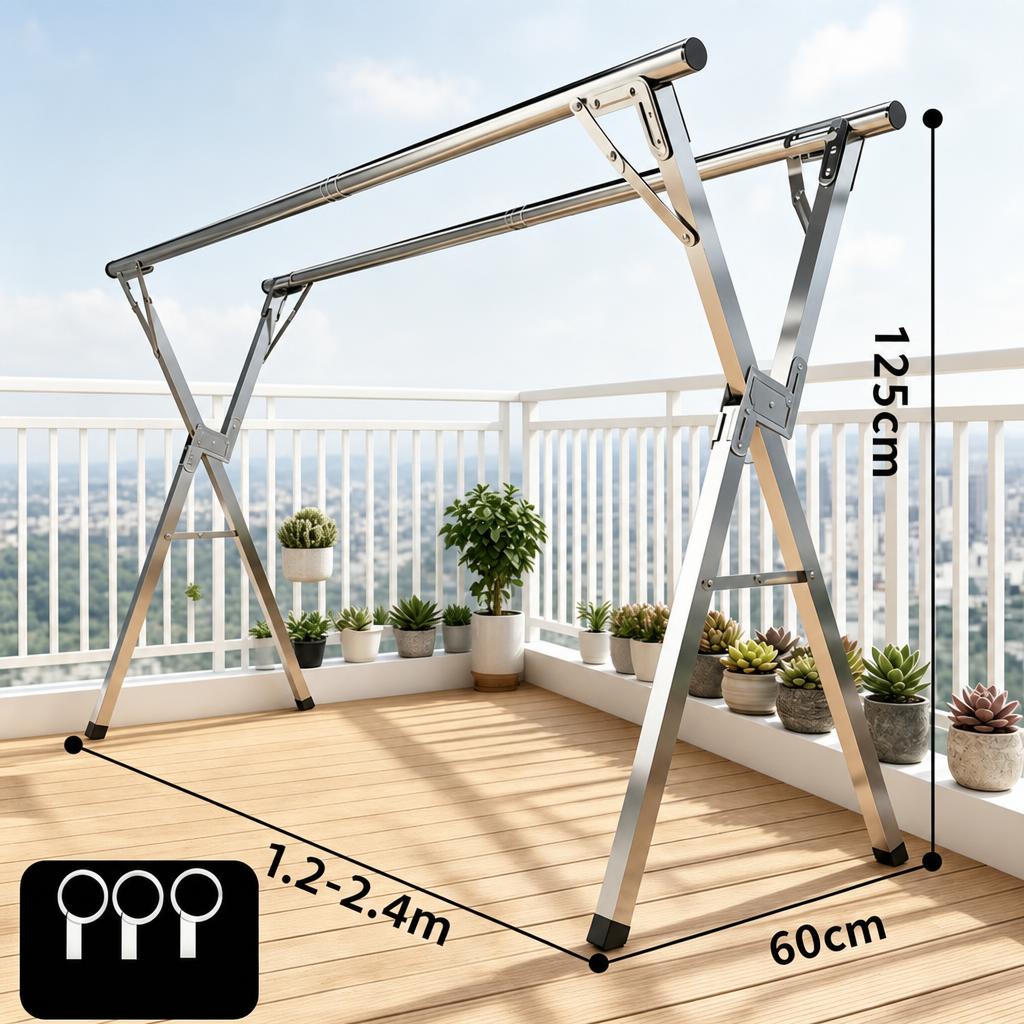 2.4m Double Rod