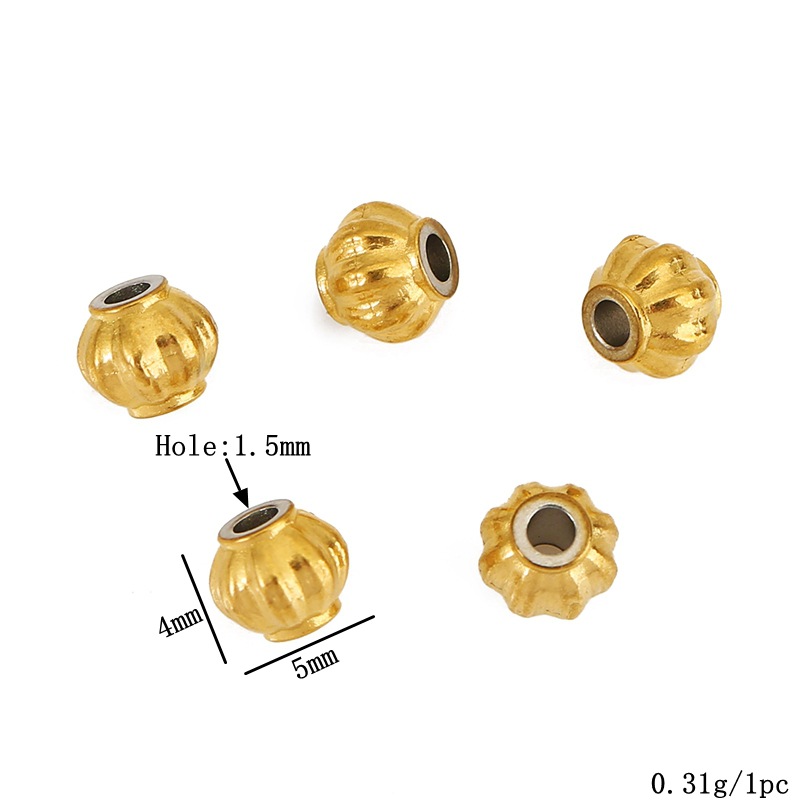 15:Golden lantern beads 5mm