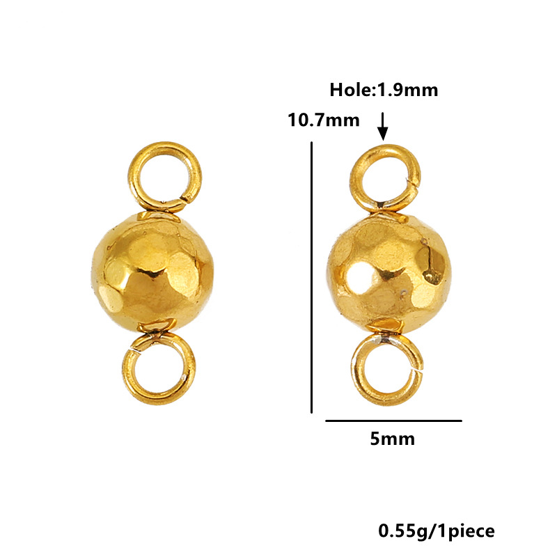 16:Double bail 5mm - gold