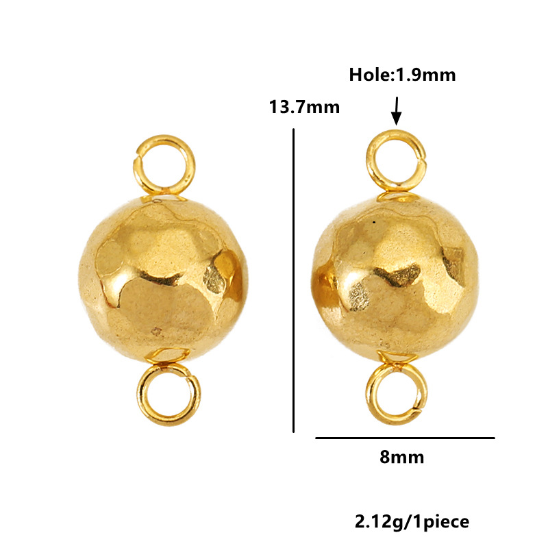 20:Double bail 8mm - gold