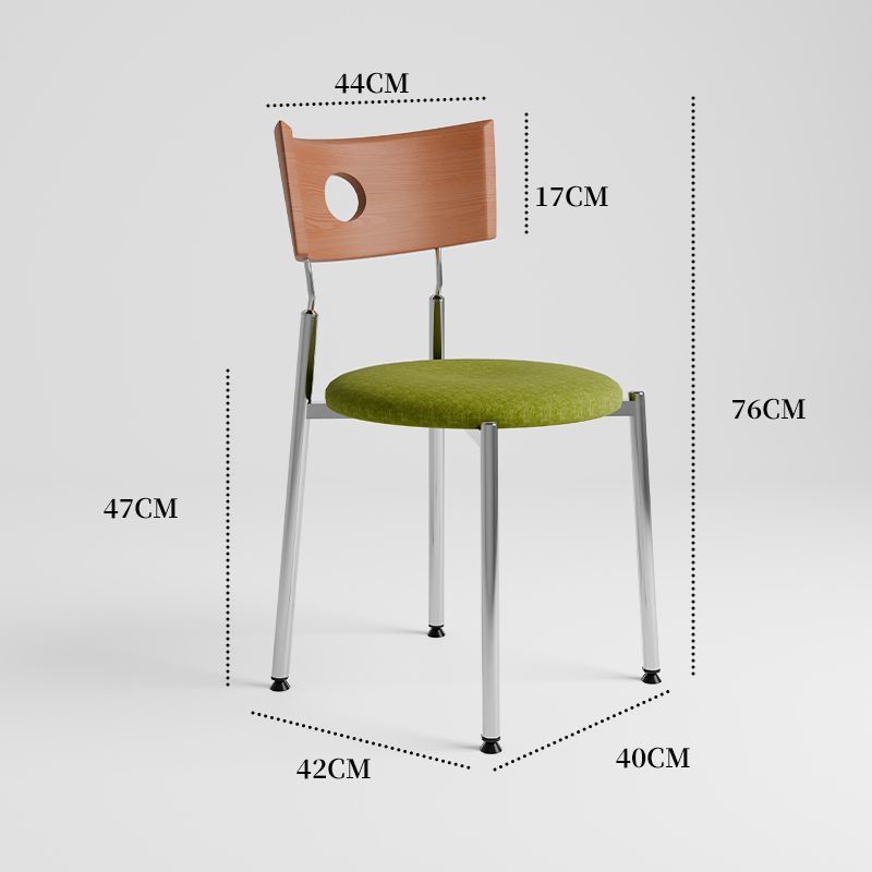 [walnut backrest] green cushion