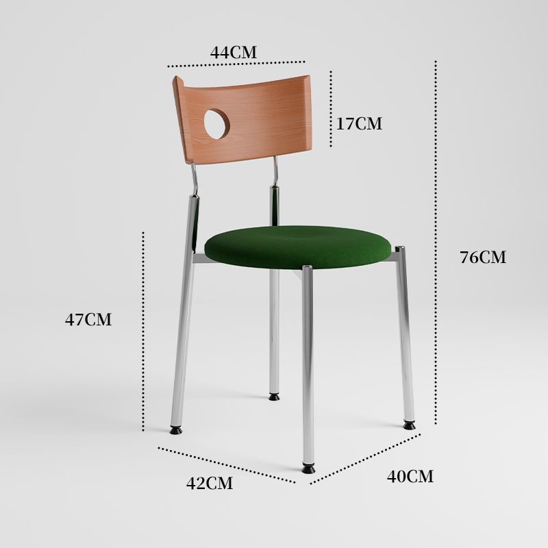 [walnut backrest] dark green seat cushion