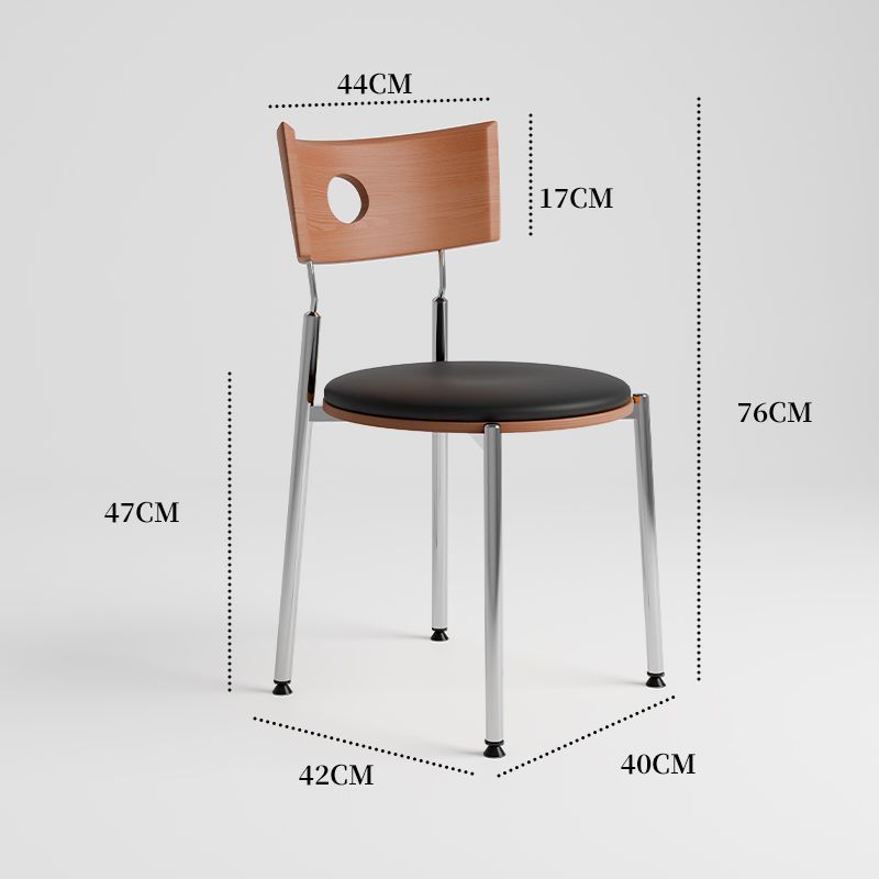 [walnut backrest] black seat cushion - with solid wood board