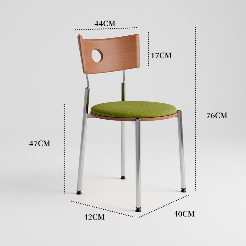 [walnut backrest] green cushion - with solid wood board
