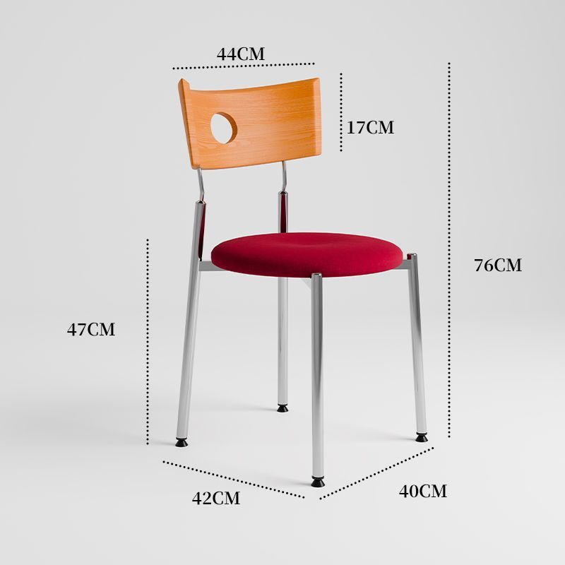 [cherry wood backrest] red cushion