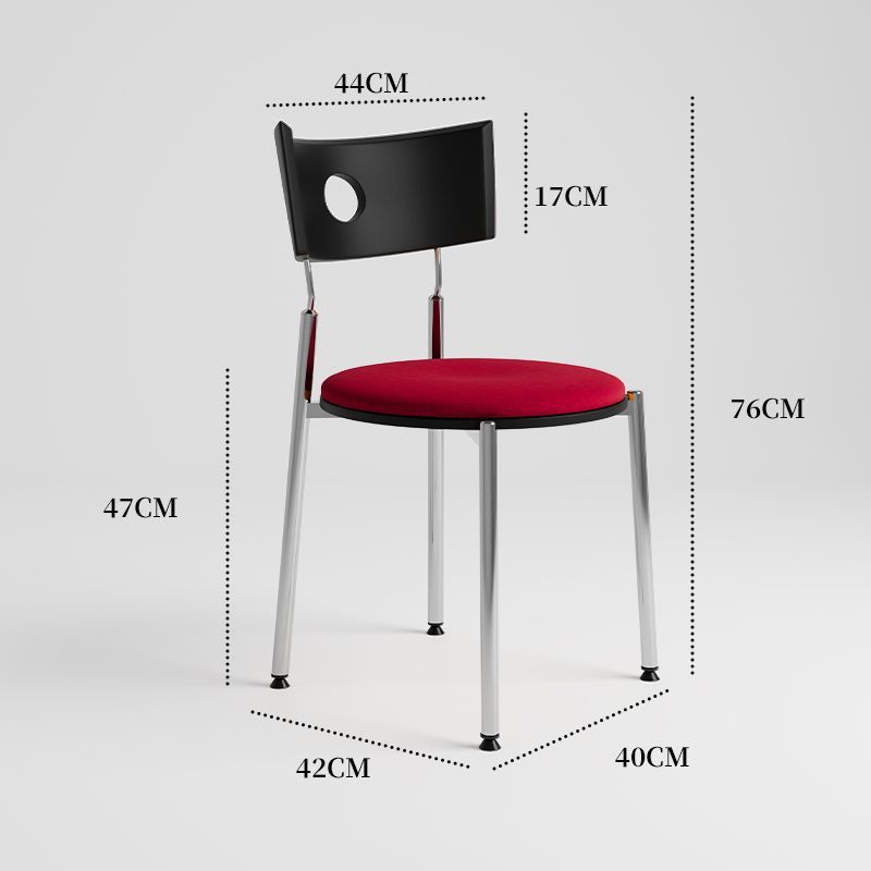 [black backrest] red cushion - with solid wood board