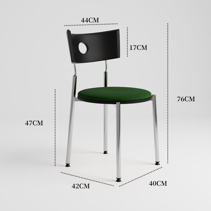 [black backrest] dark green cushion - with solid wood board