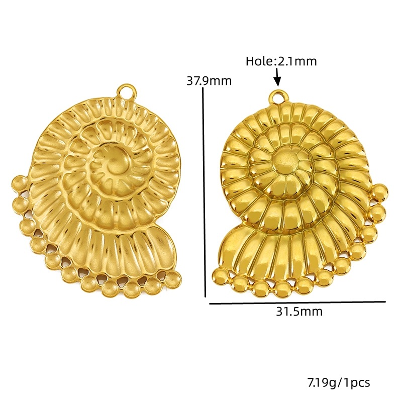 10:Golden conch 31.5*37.9mm