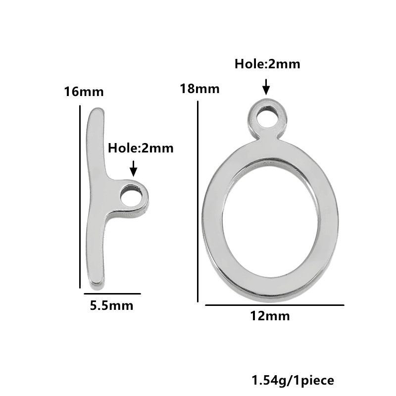 9:Flat oval medium - steel color