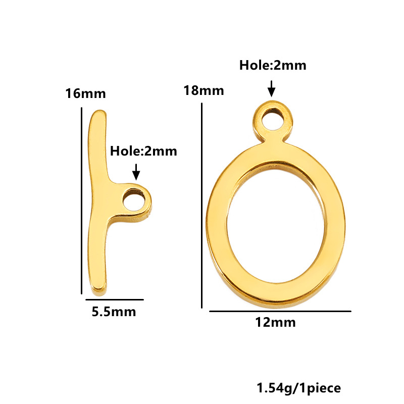 10:Flat oval medium - gold