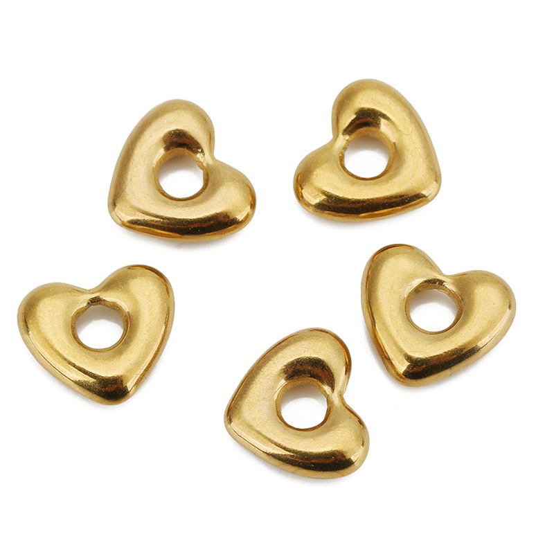 6:Small hole heart gold