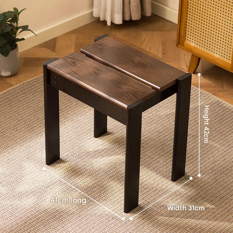 Jc2267 small square stool coffee color