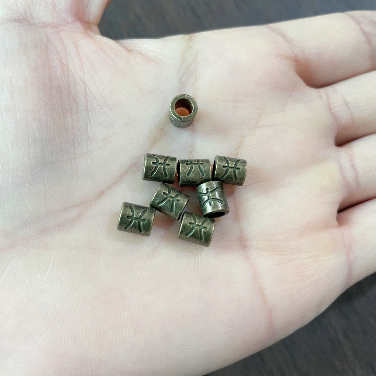 13:05 antique bronze plated