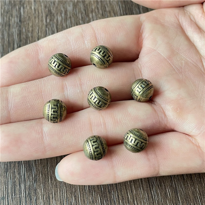 Striped Beads-Bronze 500 g/bag