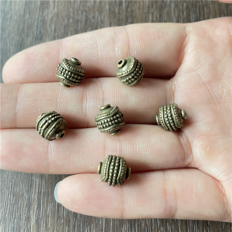 9:Wave Dot Bead-Bronze