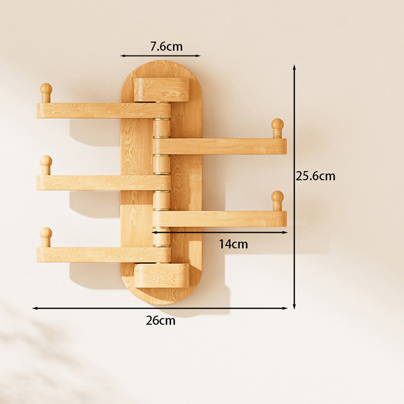 five-hook rotating wall hook original color (no need to punch holes)