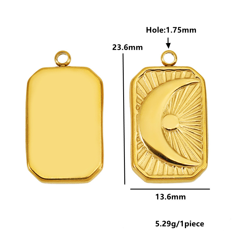 4:Tarot moon-gold