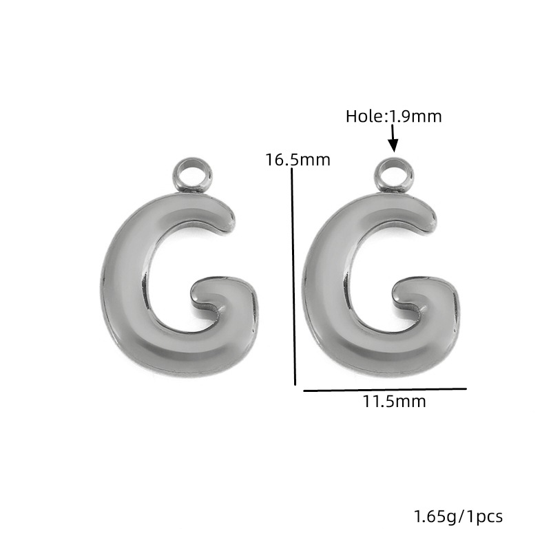 13:Steel color letter-g