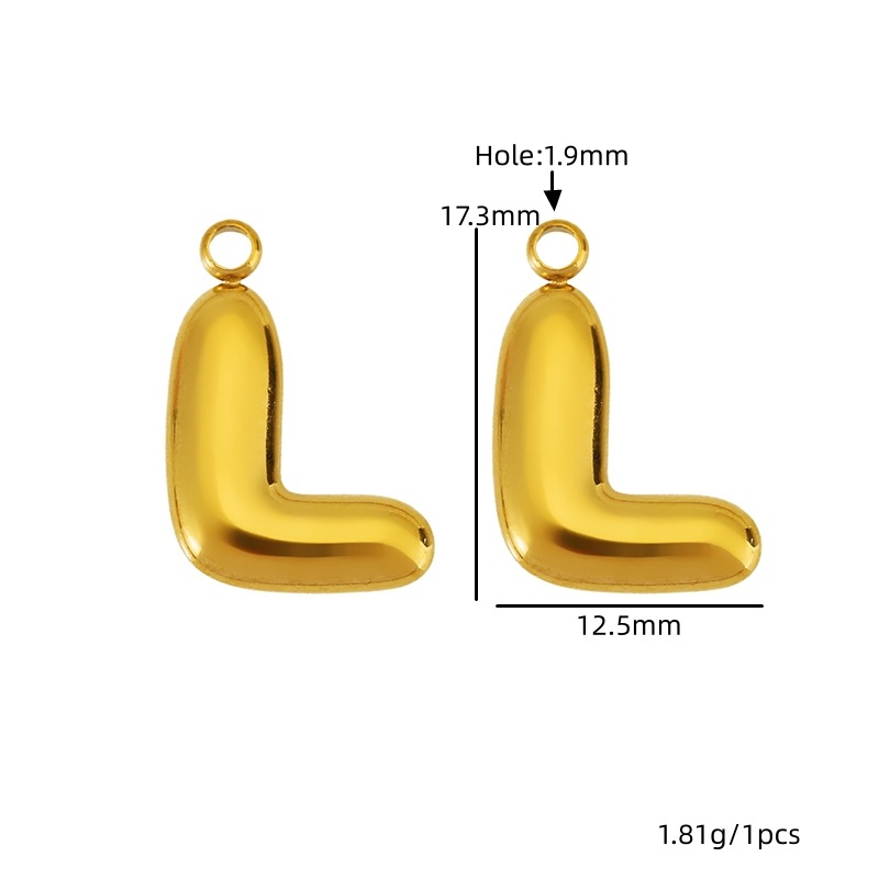 Golden letter-l