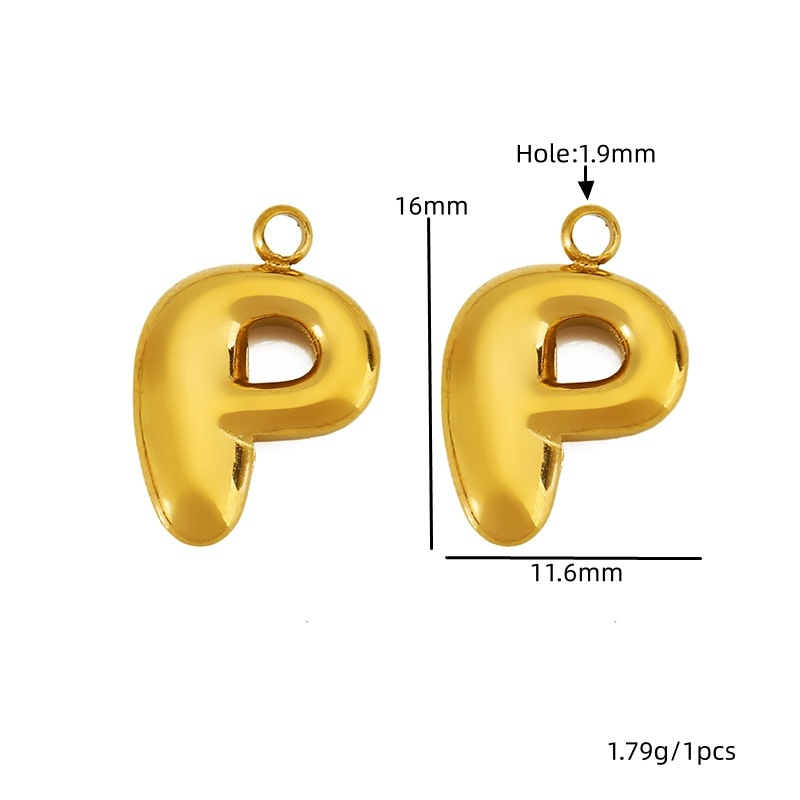 Golden letters-p