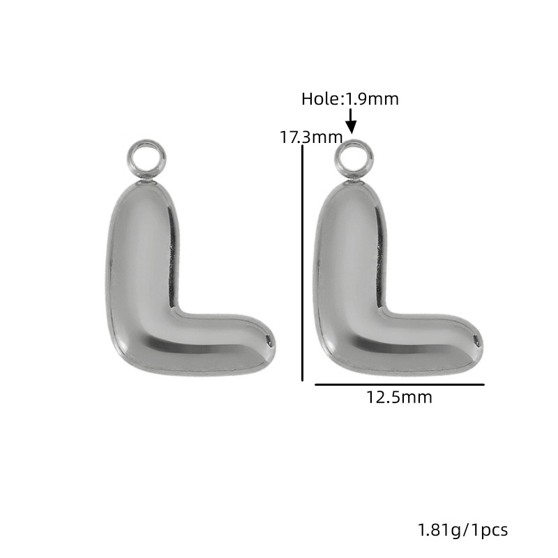 23:Steel color letter-l